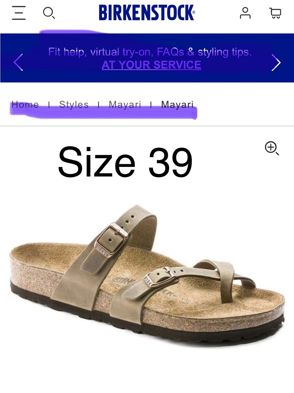 Birkenstock Mayari - NEW Tocacco brown - sandals Authentic! - Picture 5 of 9